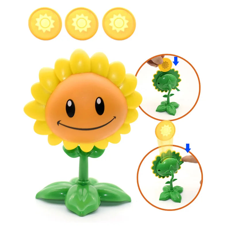 New Plants vs Zombies 2 Pea Snow Fire Shooter Gatling PVC Action Figure - Image 7