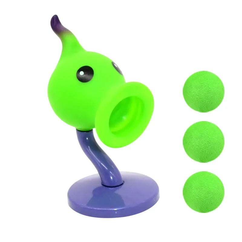 New Plants vs Zombies 2 Pea Snow Fire Shooter Gatling PVC Action Figure - Image 9