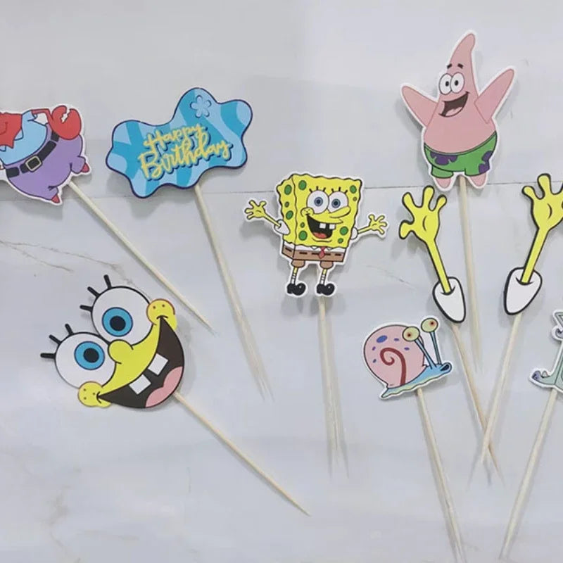 1 Set SpongeBob Cake Toppers - Image 2