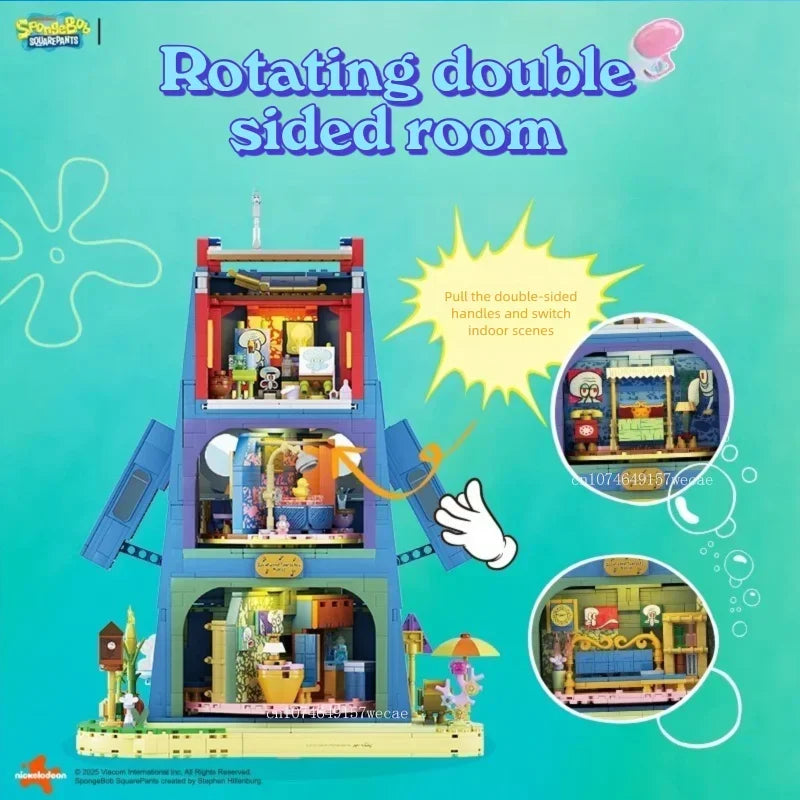 1655PCS SpongeBob SquarePants Squidward - Image 5