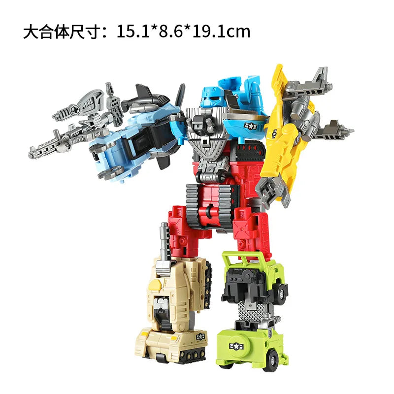 6 IN 1 Car Transformation Combined Robot - Image 5