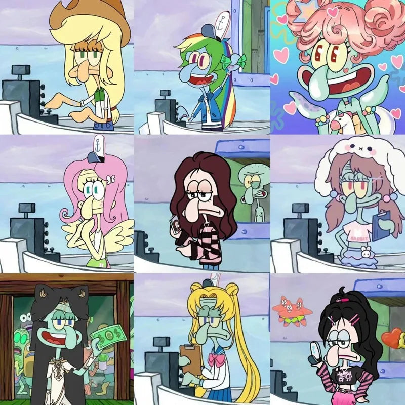 48PCS Cartoon Anime SpongeBob SquarePants - Image 2