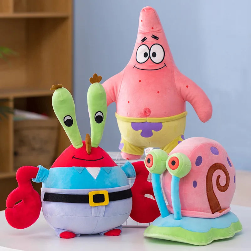 SpongeBob, Patrick Star, Gary & Squidward Plush Dolls - Image 2