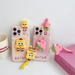 SpongeBob Patrick Star Phone Case with Neck Strap